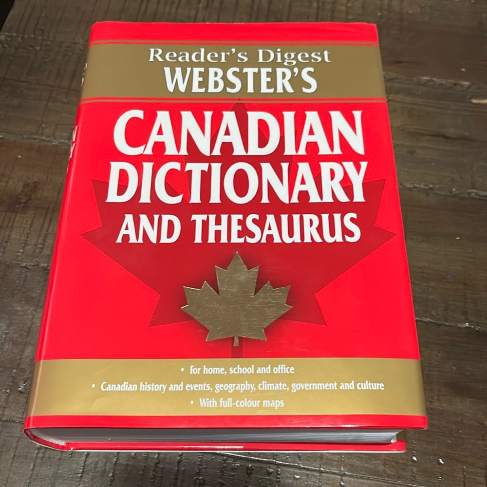 Readers Digest Webster’s Canadian Dictionary and Thesaurus